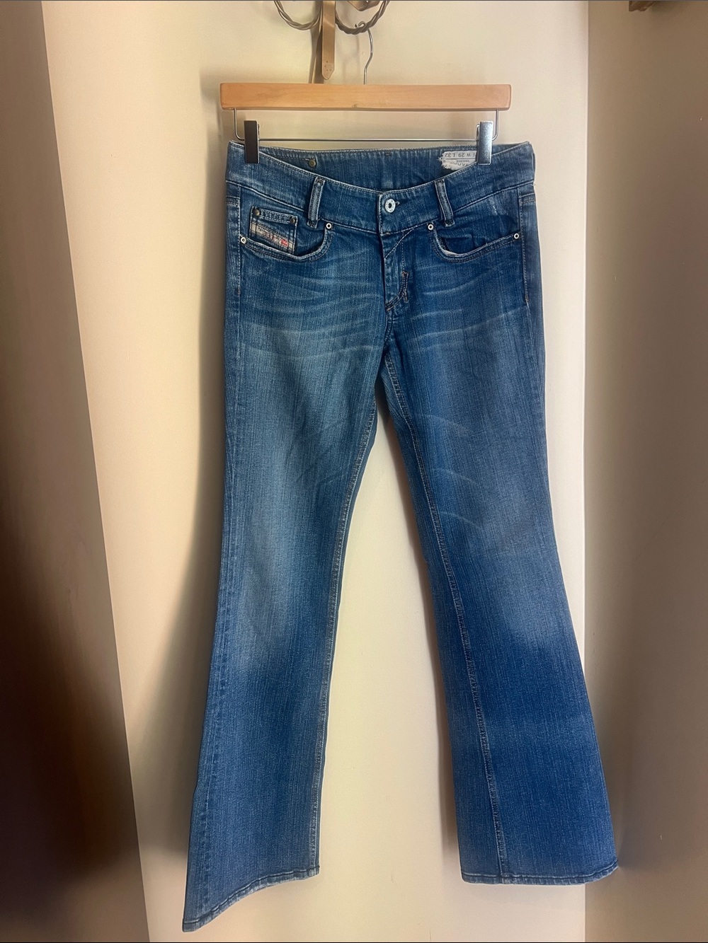 Diesel industry   Men's Bootcut Denim Jeans in Medium Blue